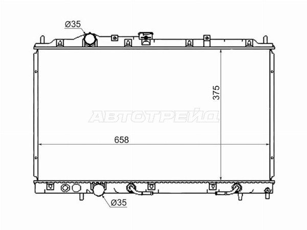Радиатор Mitsubishi Colt