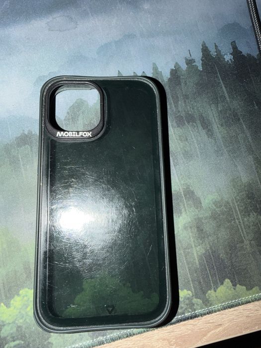 Husa mobilfox iphone 15 verde in stare foarte buna