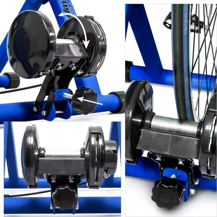 Relaxdays Вътрешен велотренажор, 6 предавки, за 26-28″ колела