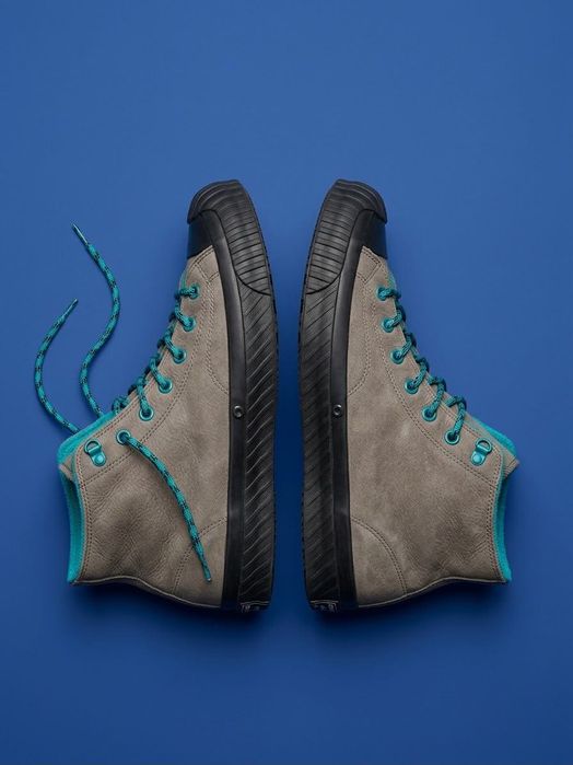 Converse Chuck 70 Bosey piele, marimea 45, gri cu turcoaz
