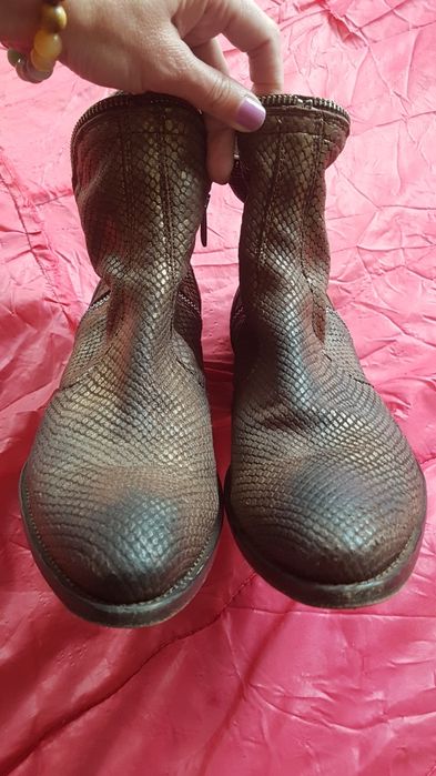 Италиански дамски боти естествена кожа 39 номер