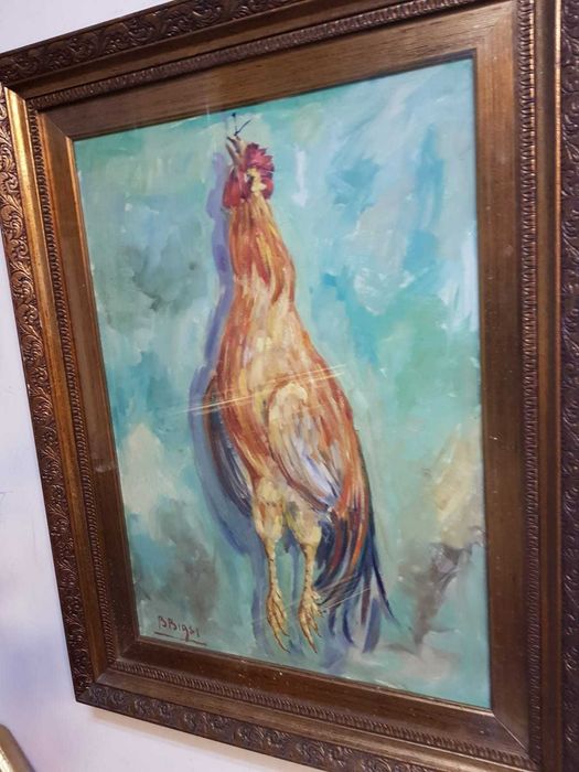 Tablou vechi,pictura in ulei!