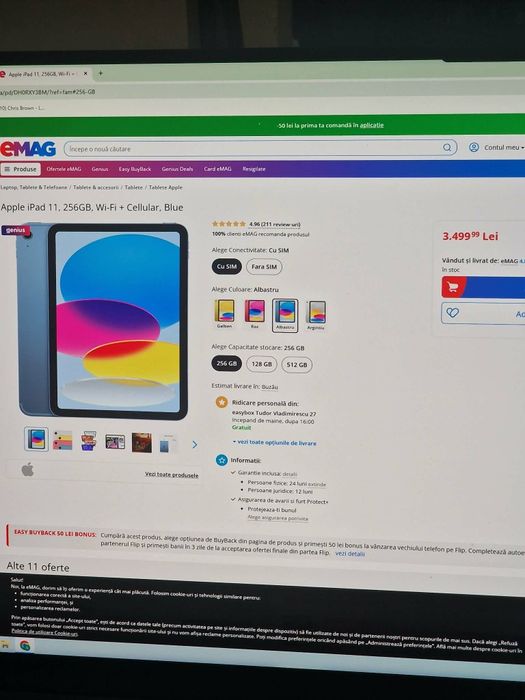 Ipad a16 256 GB  2025 wifi + celular