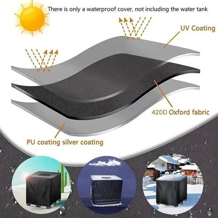 Prelata protectie cu aluminiu pt butoi container cub IBC 1000l. Noua!