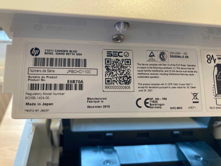 Imprimanta HP Laserjet Enterprise M605dn – toner original hp CF281X– impecabila