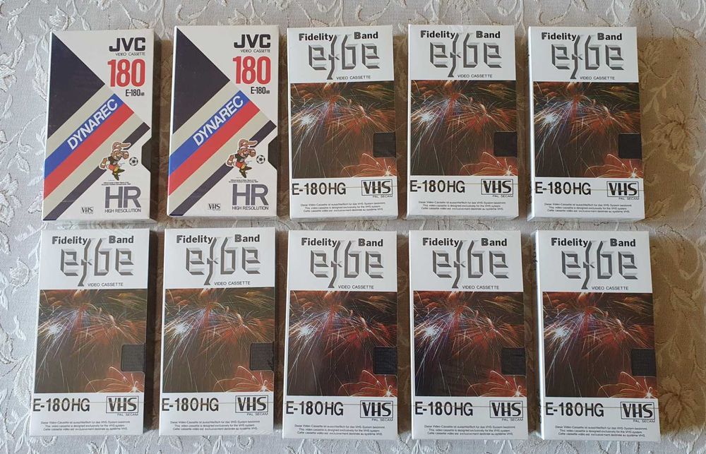 Нови видеокасети VHS TDK, JVC, BASF, Sony, Memorex. Konica