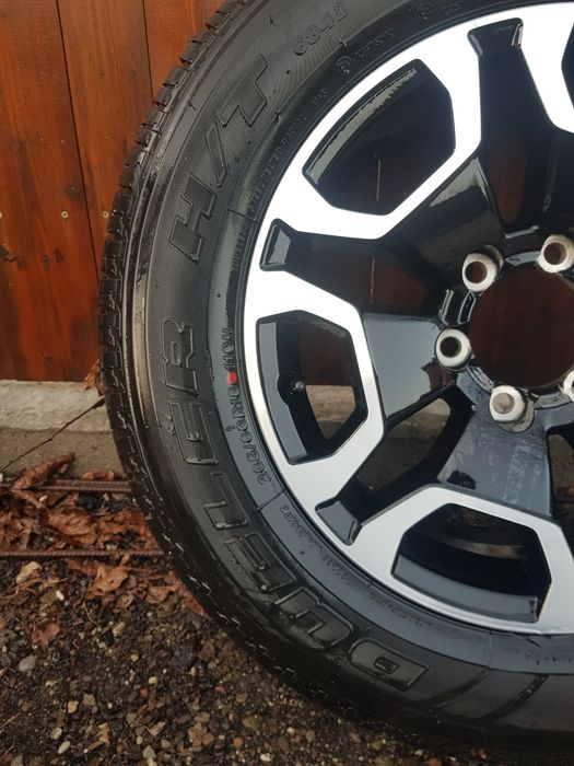 Jante 6x139,7 pe 18 toyota cu anv noi m+s 265/60r18 bridgestone