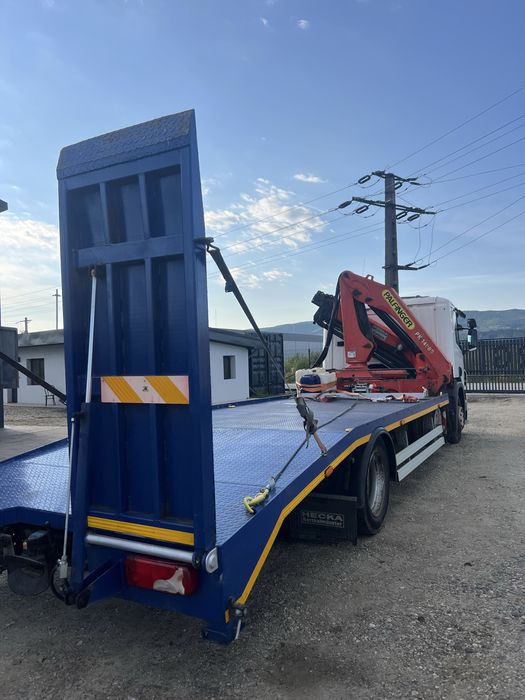 Vând Scania P230 cu Macara Palfinger PK 14080 și Platformă Specializată