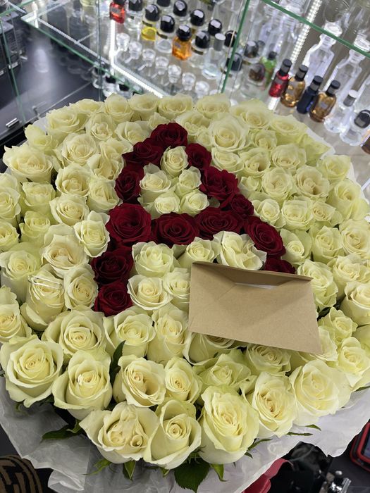 Свежий букет роз