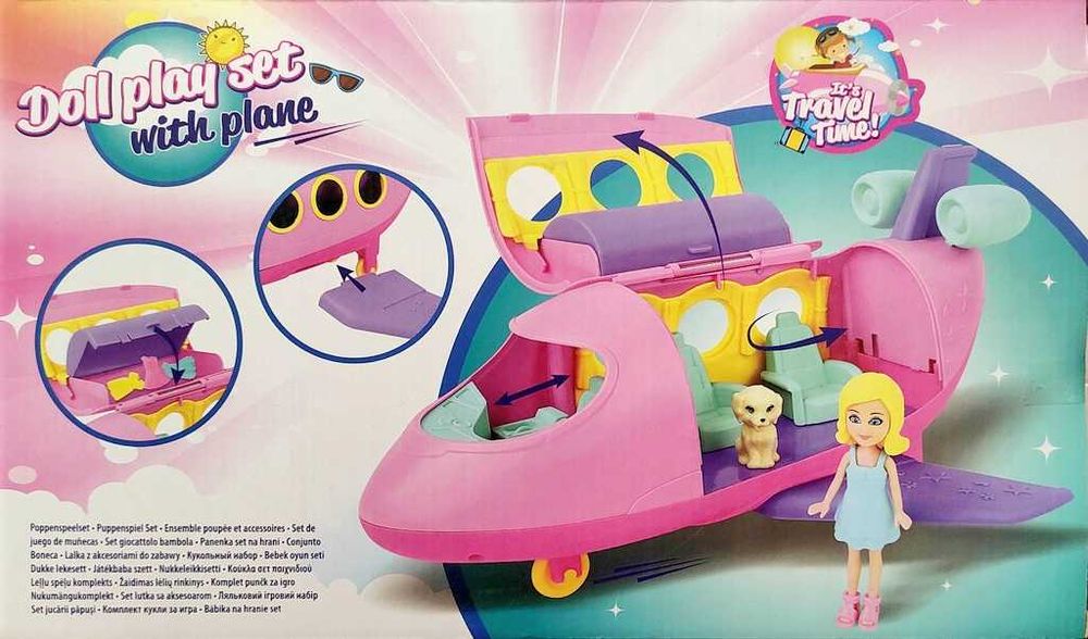 Кукла със самолет и аксесоари