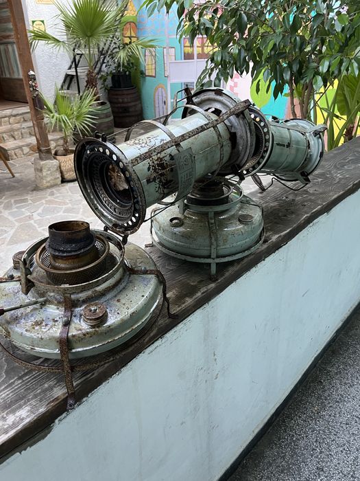Големи ретро лампи/фенери на газ