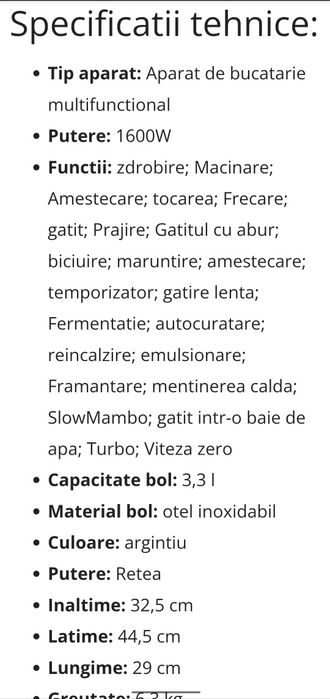 Thermomix Cecotec cu aplicatie