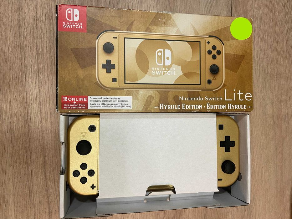 Kомплект лимитирана конзола Nintendo Switch Lite – Hyrule Edition (Zelda) втора употреба + 1 игра подарък! - Magic Games