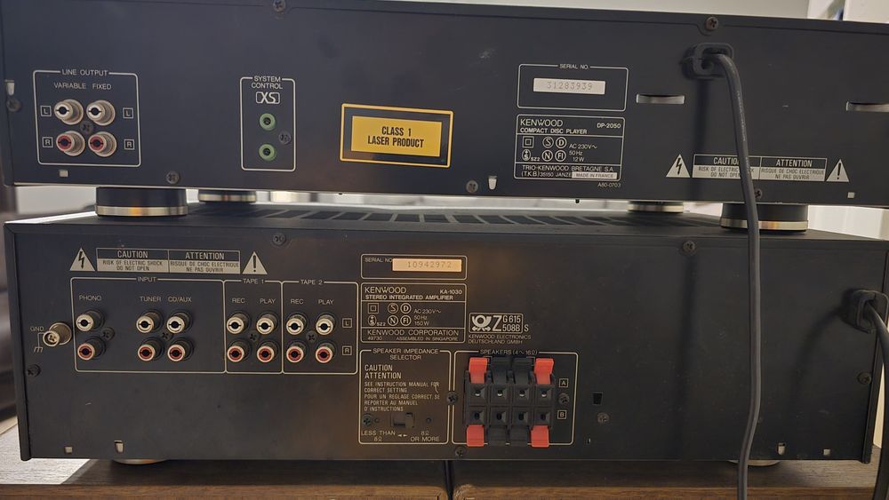 Amplificator Kenwood, CD player Kenwood, boxe Germania