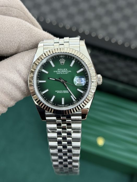 Rolex Date-Just 41mm Ombre Green Dial