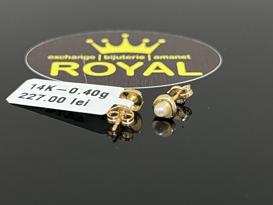 Bijuteria Royal CB : Cercei copil aur 14K 0,40 grame