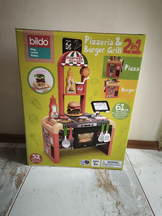 Детска кухня 2в1 пицария и грил.