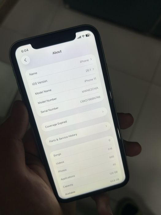 Iphone 11 128 gb karopka dakument