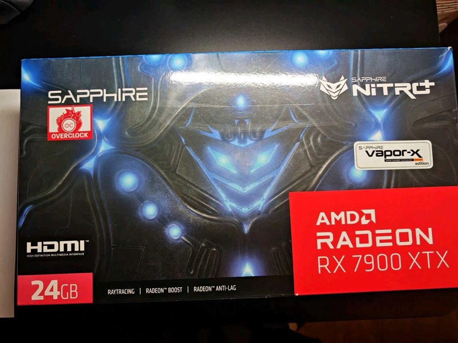 Sapphire Nitro+ AMD Radeon RX 7900 XTX Gaming OC Vapor-X 24GB