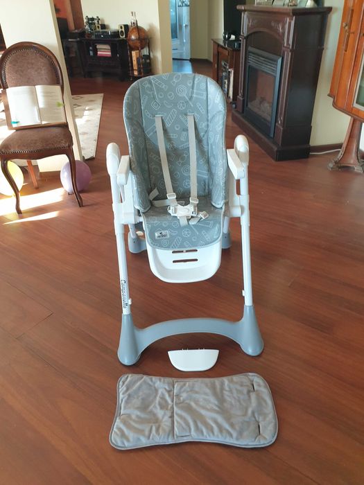 Столче за хранене Loreli cаmpаnella grey candy