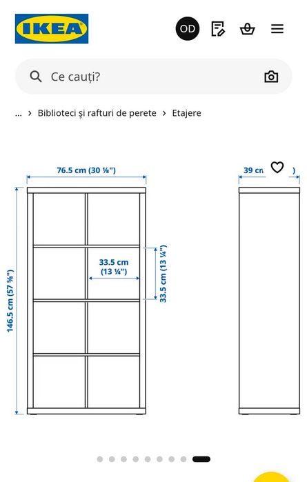 Doua Etajere Kallax Ikea