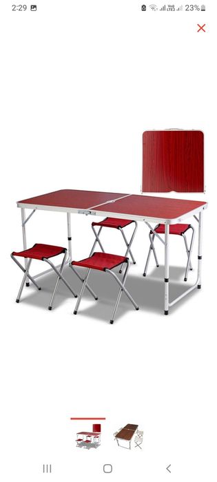 Продам стол раскладной со стульями