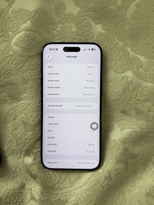 Iphone 17 air  256 gb