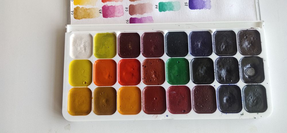 Акварель акварельные краски