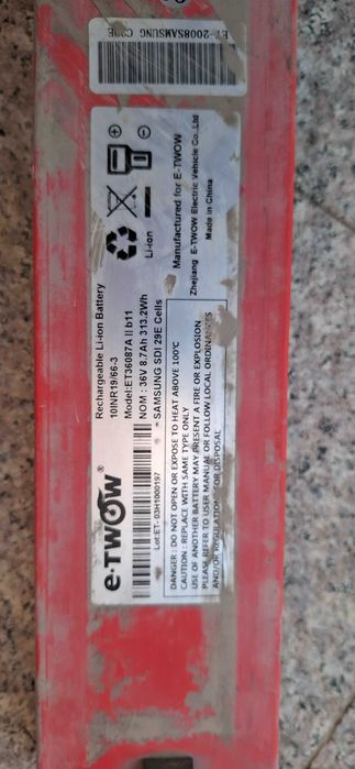 Acumlator 36v pentu trotinete electrice