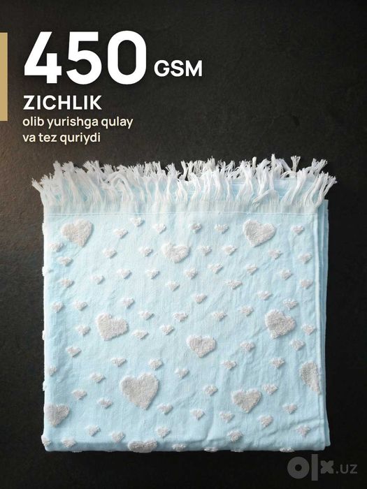 Yurakchali sochiq 70x140, yuz va qo‘l sochig‘i, to‘plam, jakkard maxra