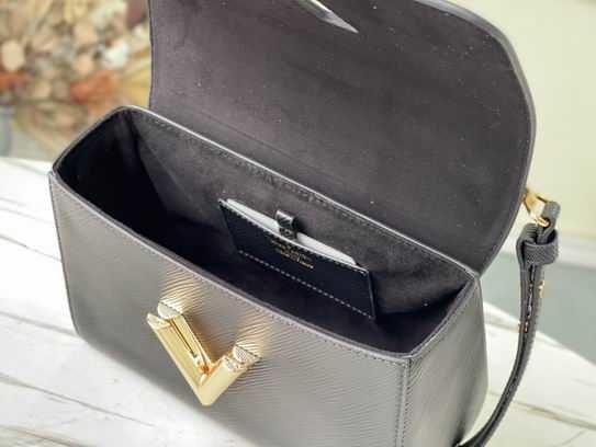 Geanta LV Louis Vuitton Twist 23 cm, negru, Premium