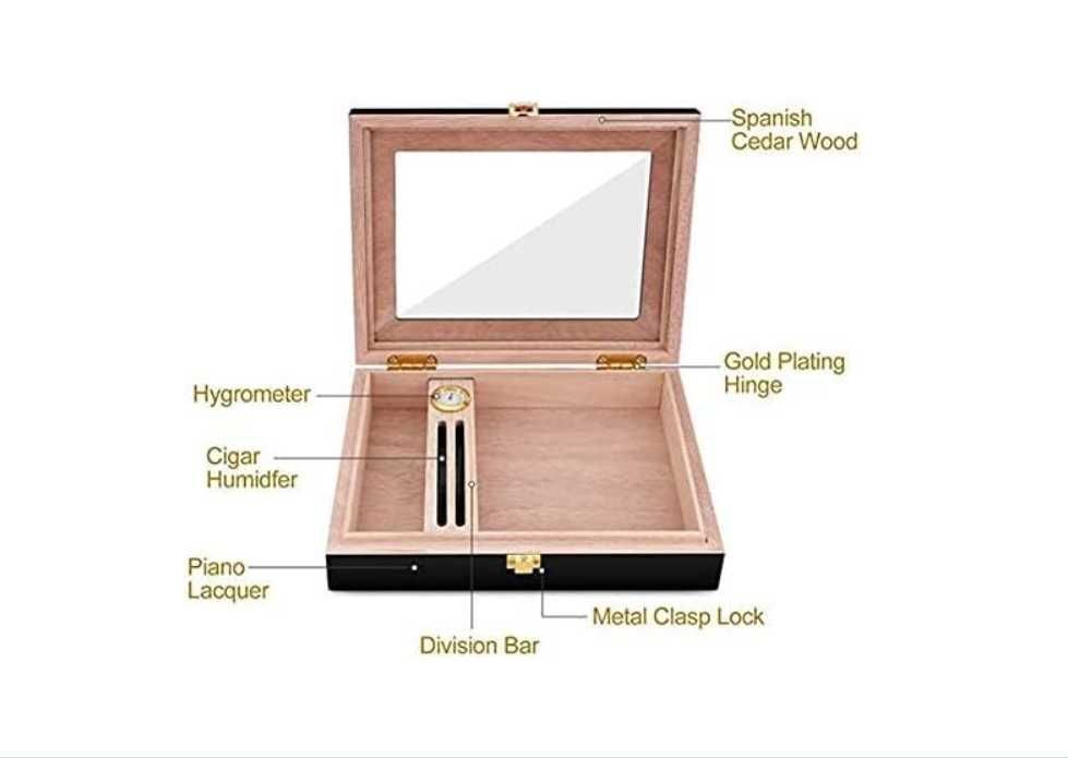 Кутия за пури хумидор кедрово дърво пура cohiba galiner цигари запалка