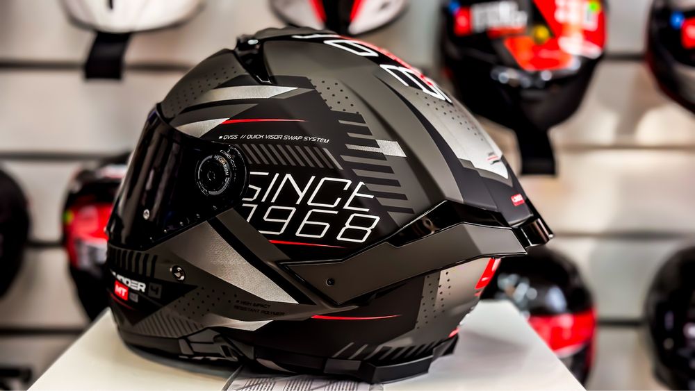 Casca Moto MT Thunder 4 Luminence Negru/Gri Mat