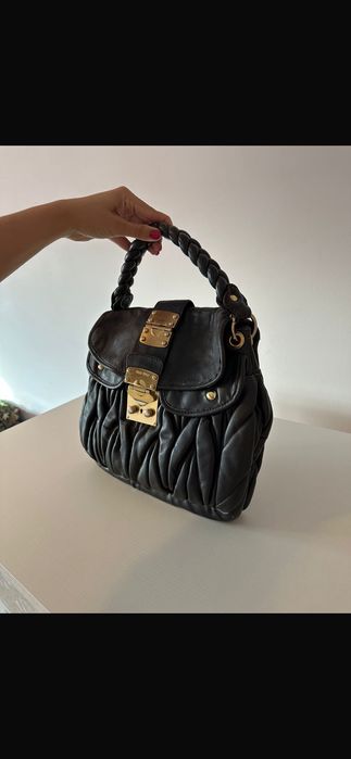 Geantă piele model miu miu