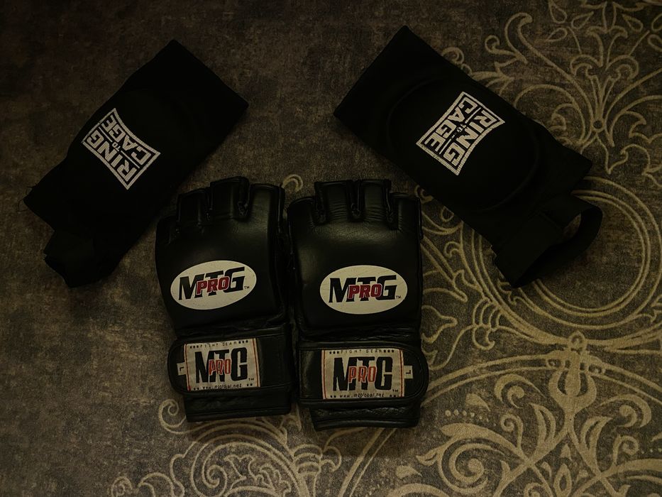 перчатки для мма + локотники