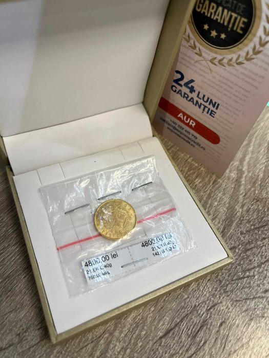 Moneda aur 21.6K 6.40gr (ag42 b.14278) GARANTIE 24 LUNI