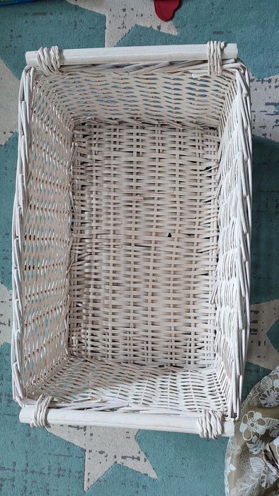 Голяма плетена дървена кошница - ратан
