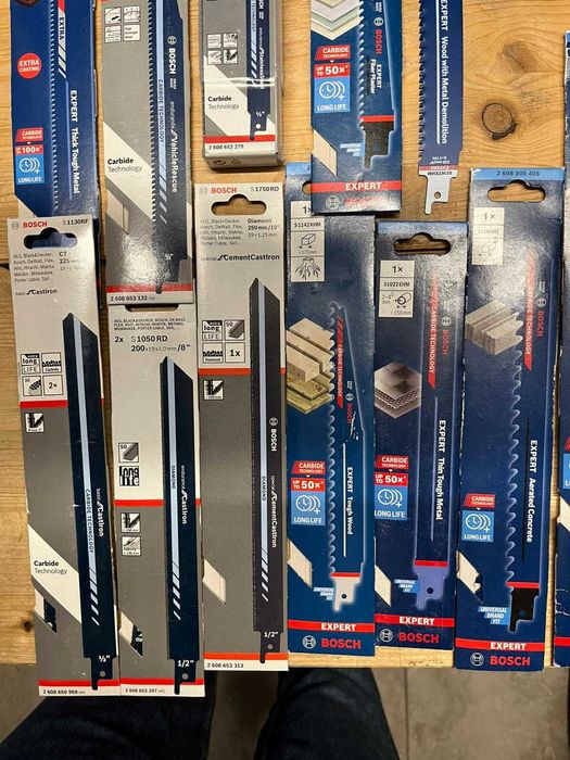 Panze pentru fierastrau sabie Bosch Carbide, Lemn, Metal 225mm - 150mm