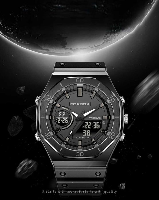 FOXBOX X48 Phantom – хибриден мъжки часовник