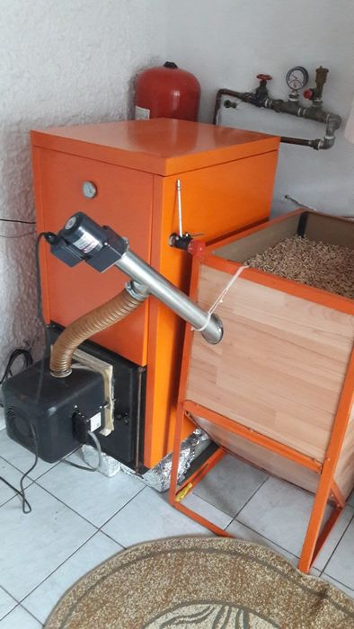 Centrala termica Marelli 35 kw mixta lemne și peleti