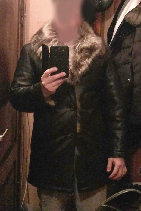 кожаная дубленка