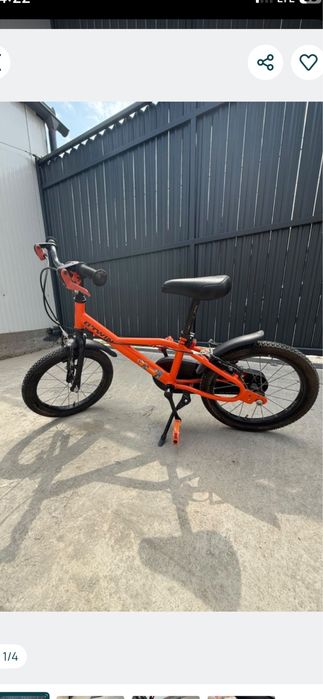 Bicicleta copii roți  16 inch