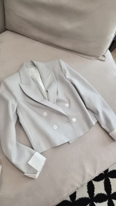 Сако Zara, цвят сив, размер S