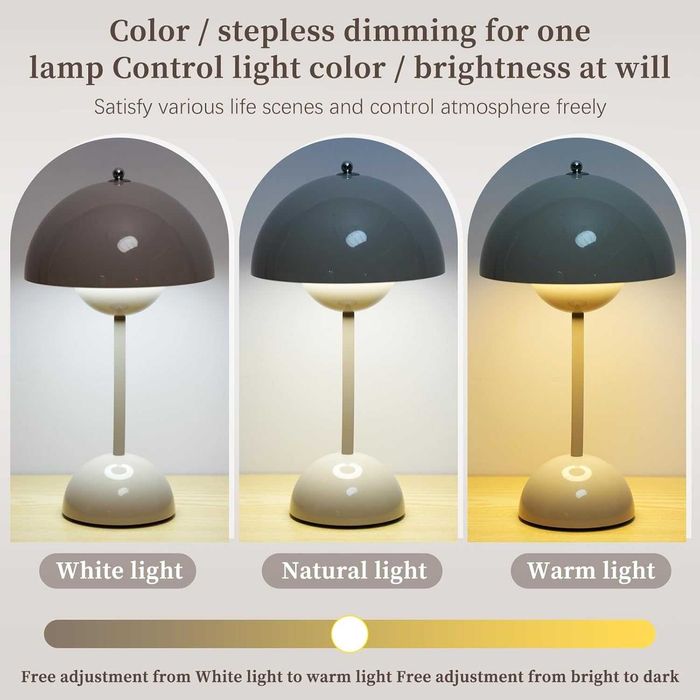 Дизайнерска акумулаторна настолна лампа Neoglint 4400mAh