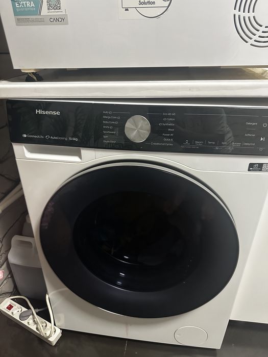 Mașină de spălat rufe Hisense 10,5 kg, 1400 rpm, Clasa A, AutoDosing, Steam, Wi-Fi