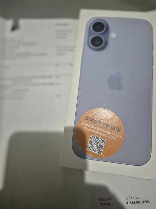 Iphone 17 256gb - Sigilat - Liber de rețea - LAVANDER - Factura