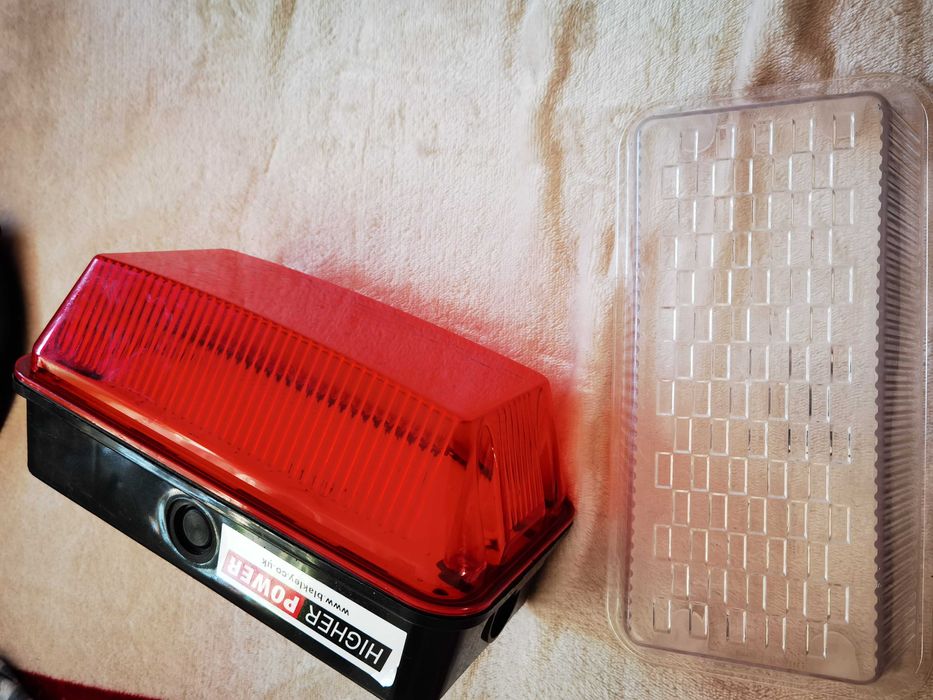 Lampa semnalizare rosie/transparent led 6w/230v nou