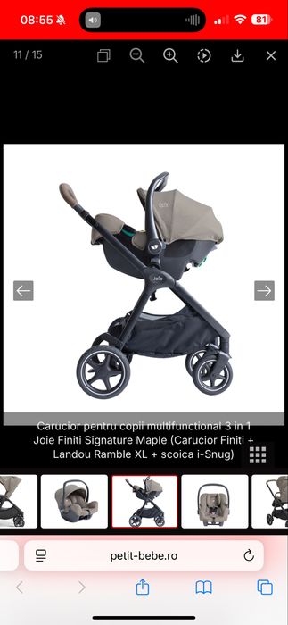 Vand carucior de copii multifunctional 3 in 1