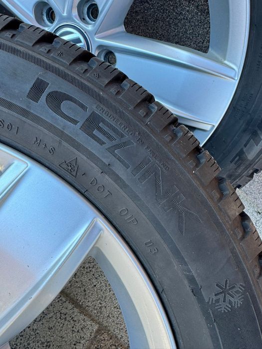 Set jante originale Volkswagen  R17 5x112 + anvelope iarnă