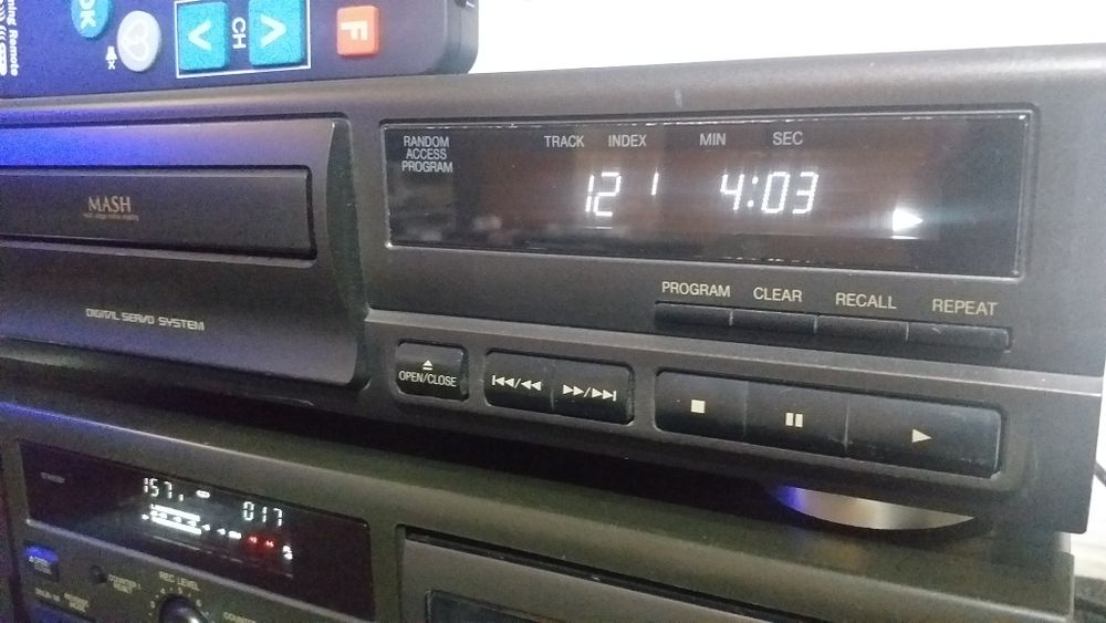 Technics deck RS-TR373 si cd SL-PG370A telecomanda